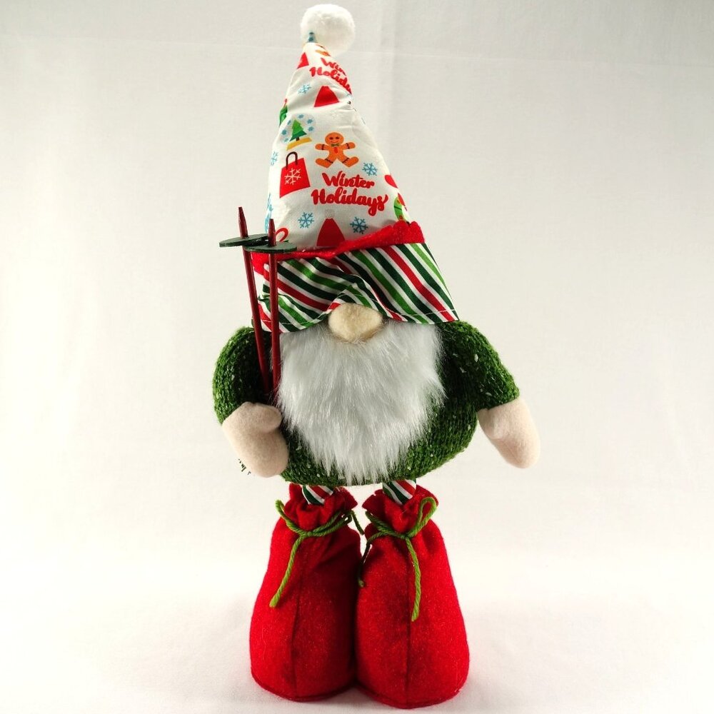 Christmas‎ Gnome Plush Decoration With Stretchable Telescopic Legs 17"- 20"
